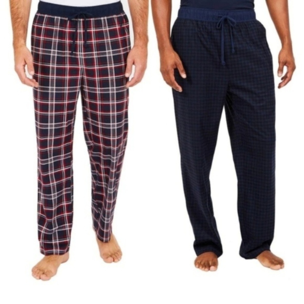 Nautica 2 Pk Men's Fleece Pajama Lounge Pants Christmas